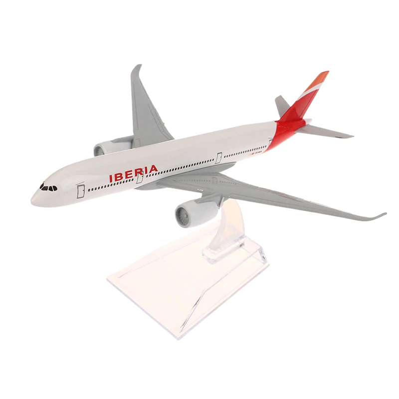 Modelo de avión de aleación Iberia 330 de 16CM, escala 1:400, réplica de avión de Metal, avión fundido a presión, juguete coleccionable de aviación para niños