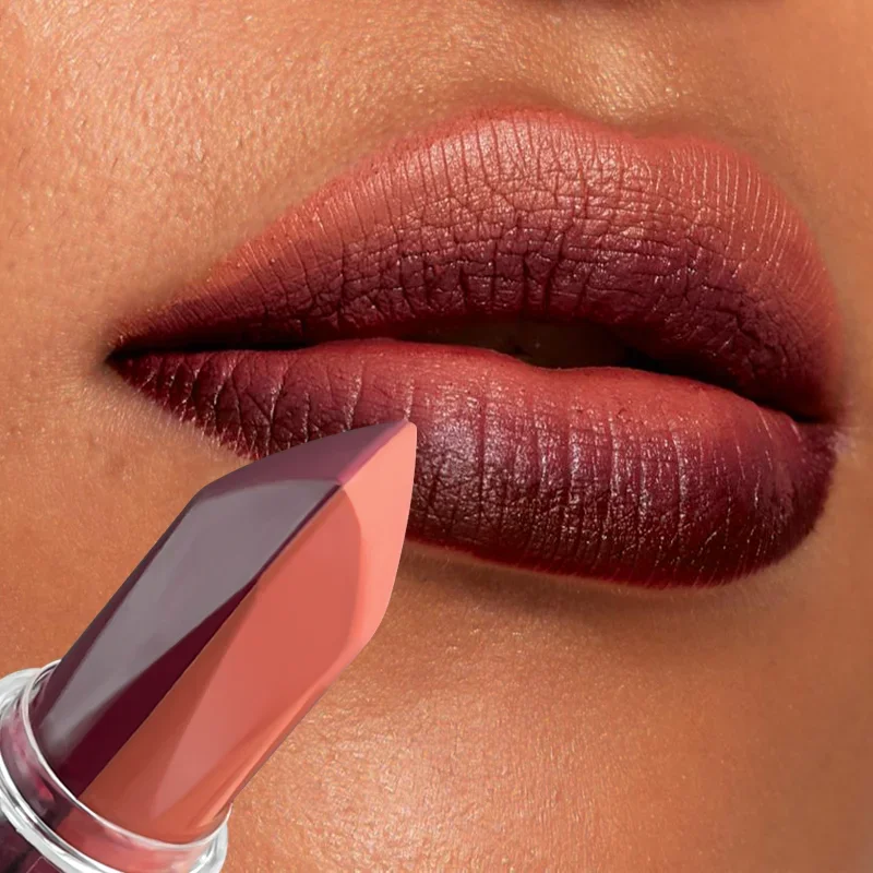 Lápiz labial naranja, esmalte de labios suave y sedoso, brillo de labios mate, zanahoria, Color brillante, lápiz labial duradero, Cosméticos sexis para mujer, producto de maquillaje