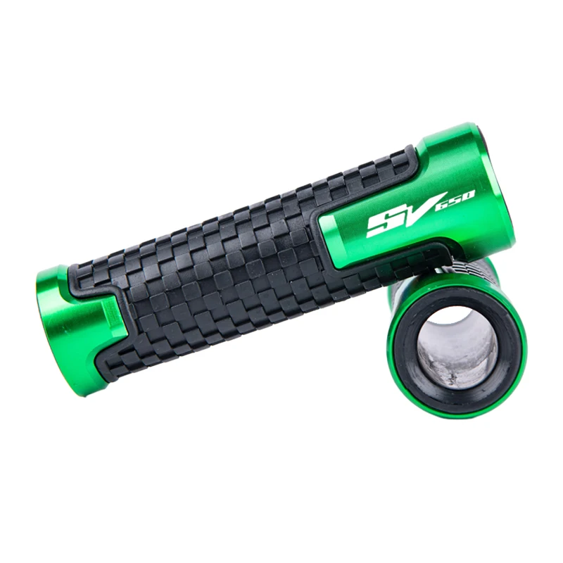 لسوزوكي SV650 SV650S SV 650 650S 1999-2025 اكسسوارات دراجة نارية المقود القبضات CNC الألومنيوم المطاط اليد الدافع القبضات