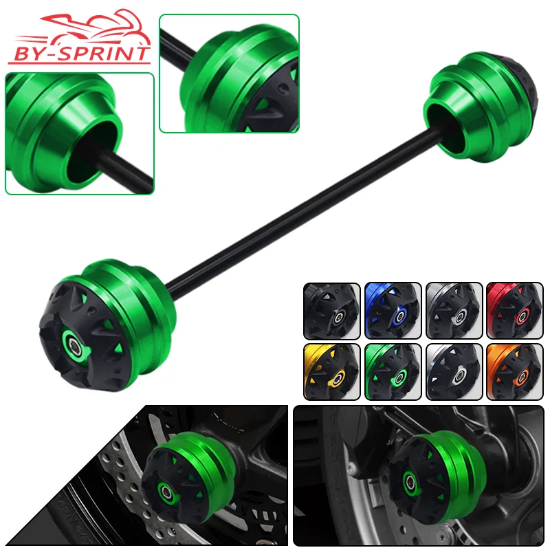 

NEW Falling Protector For VERSYS 650 VERSYS 1000 Motorcycle Front Axle Fork Wheel Crash Sliders Pad Versys650 Versys1000