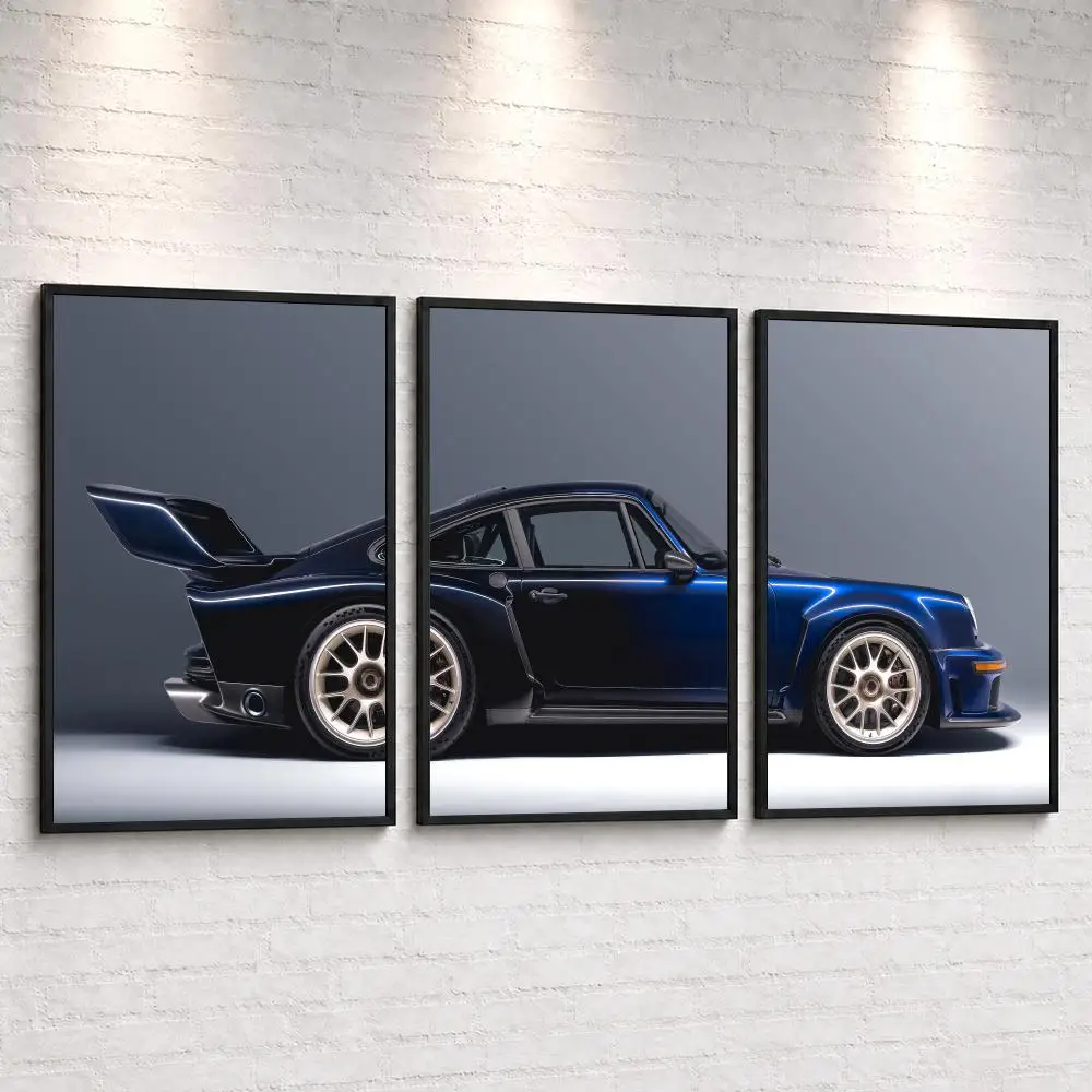 Classic Car Design Turbo Sorcerer Painting Calligraphy Canvas Poster Set Wall Artwork Prints for Bedroom Living Room Home Decor