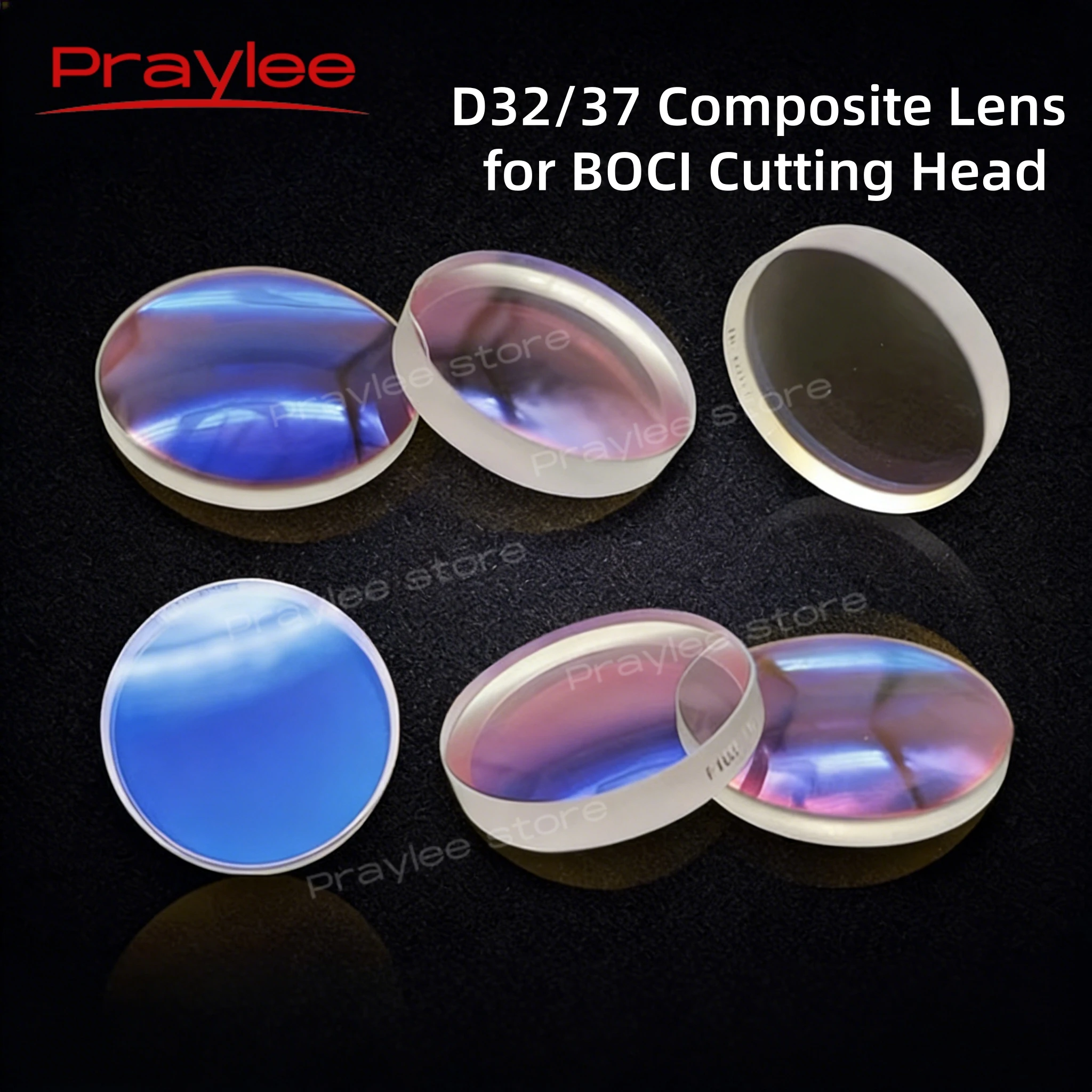 BOCI Bochu Laser Cutting Collimating and Focusing Composite Lens D32 D37 for BLT310 BLT421 BLT461 BOCI Fiber Laser Cutting Head