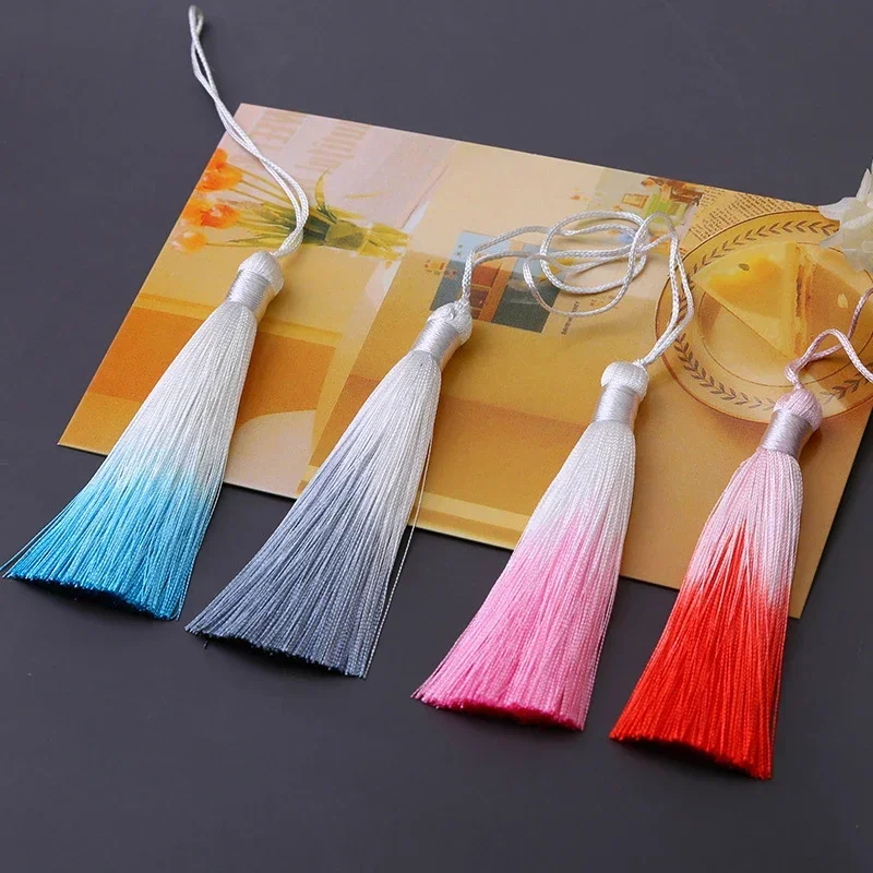 2-10 sztuk/paczka 8cm frędzle gradientowe na biżuterię/akcesoria do kolczyków Handmade narzędzia DIY Craft Tassel akcesoria do szycia