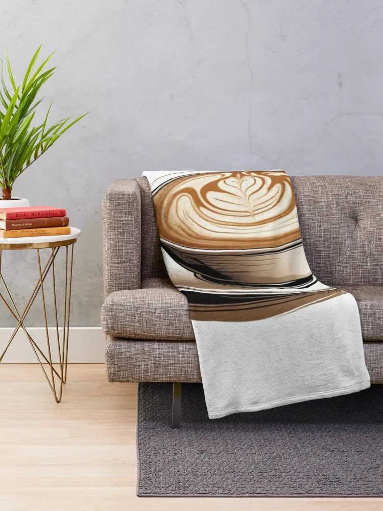 Sip, Savor, and Celebrate: National Cappuccino Day! Throw Blanket Kid'S Furrys Blankets