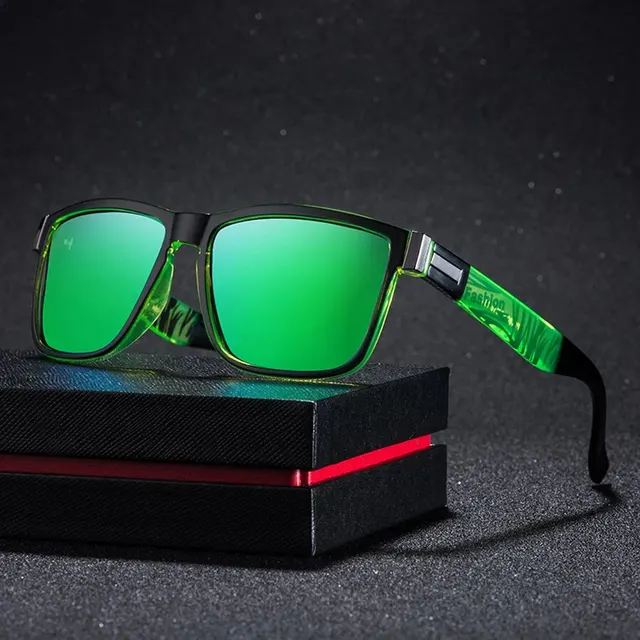 Modne okulary przeciwsłoneczne męskie i damskie luksusowej marki, designerskie okulary przeciwsłoneczne, vintage kwadratowe okulary do jazdy samochodem, wędkowania, męskie okulary.