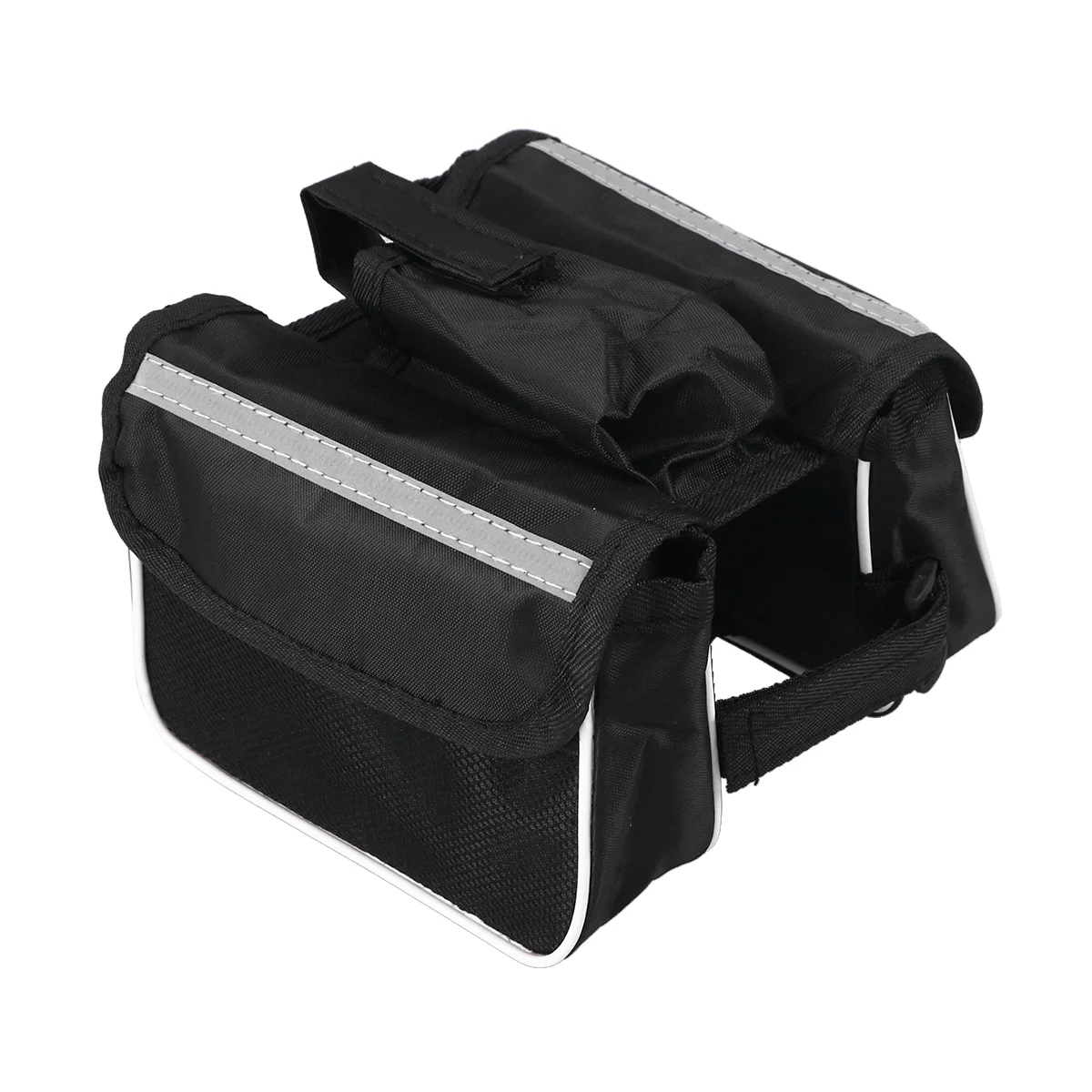 

Cycling Bike Tube Handlebar Bag Reflective Road Bike Bag Case (Black) Bike Bag Bike Handlebar Bag