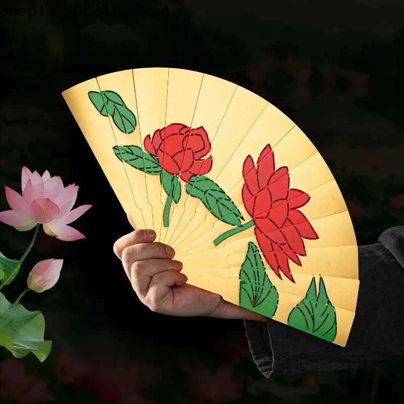 Eventail-pliant-en-acier-inoxydable-pur-ajoure-pour-la-defense-personnelle-kung-fu-et-tai-chi