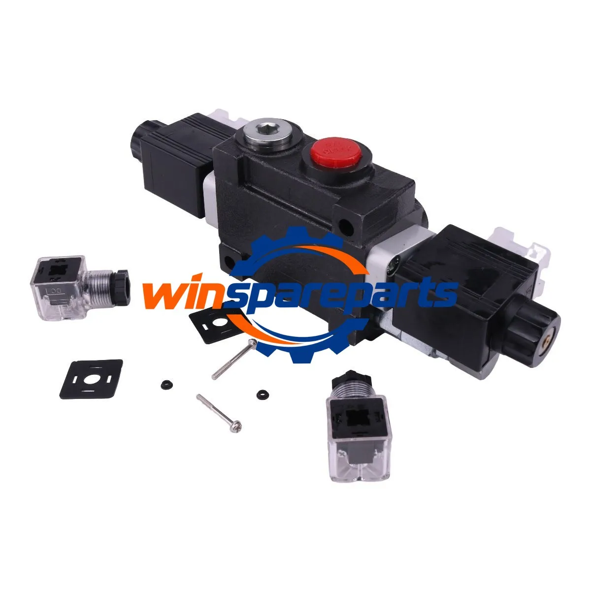 1 Spool Solenoid 12V DC Hydraulic Control Valve Double Acting 13 GPM 3600 PSI
