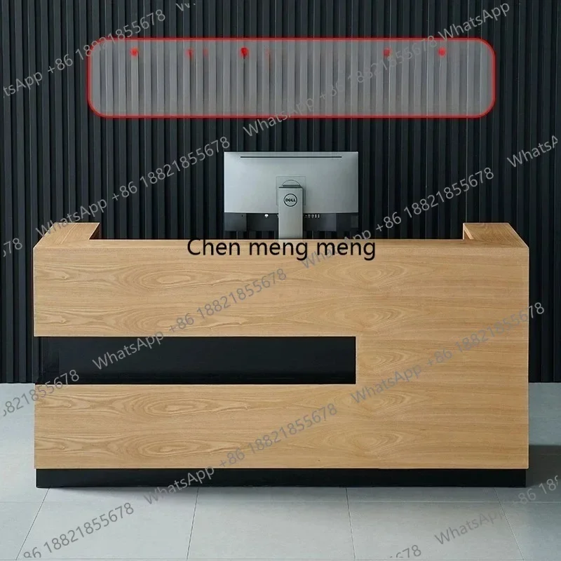 G153 Coffee Shop Reception Desks Counter Table Business Modern Reception Desks Vevor Artificial Board Furniture