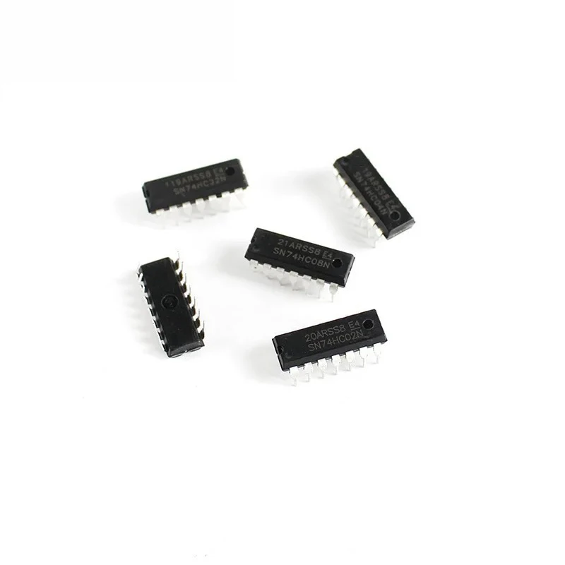 50PCS 5 Types SN74HC00N SN74HC02N SN74HC04N SN74HC08N SN74HC32N Logic IC Kit DIP-14 for Circuit Design