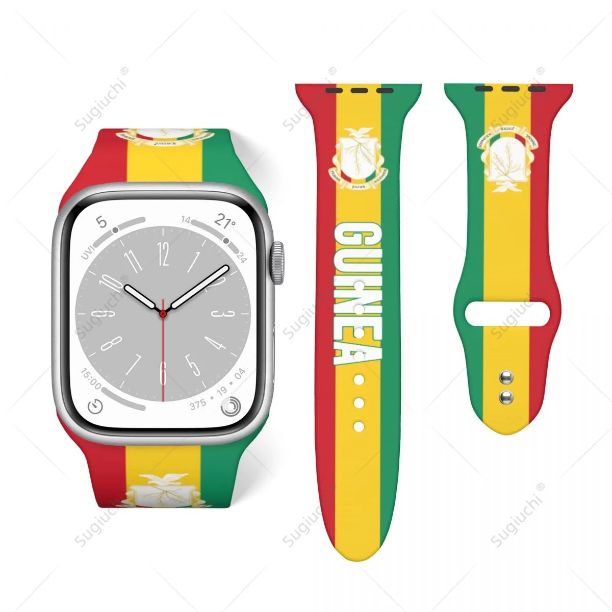 

Спортивный ремешок унисекс с 3D принтом морского флага для Apple Watch Band Ultra 2, силиконовый ремешок для часов Iwatch Series 9 8 7 6 SE 5 4