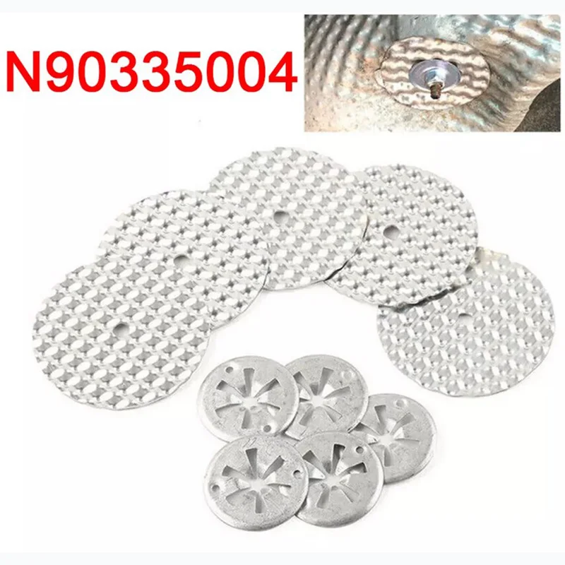 1set Car Thermite Plate Aluminum Silver N90335004 Heat Shield Plates Repair Plates Repair Tools