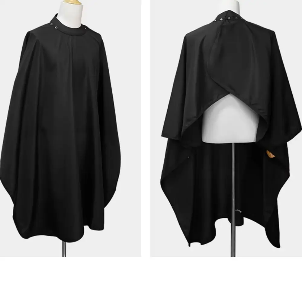 

Waterproof Silicone Neckline Gown Silicone Collar Adjustable Buckle Barbershop Cape Black White Anti-Static Collar