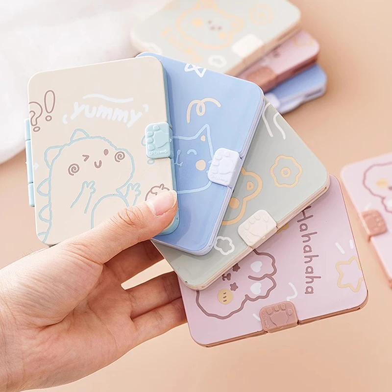 Specchio per il trucco pieghevole a vibrazione portatile con pettine estraibile per strumenti per il trucco del regalo della ragazza specchio quadrato ad alta definizione da viaggio