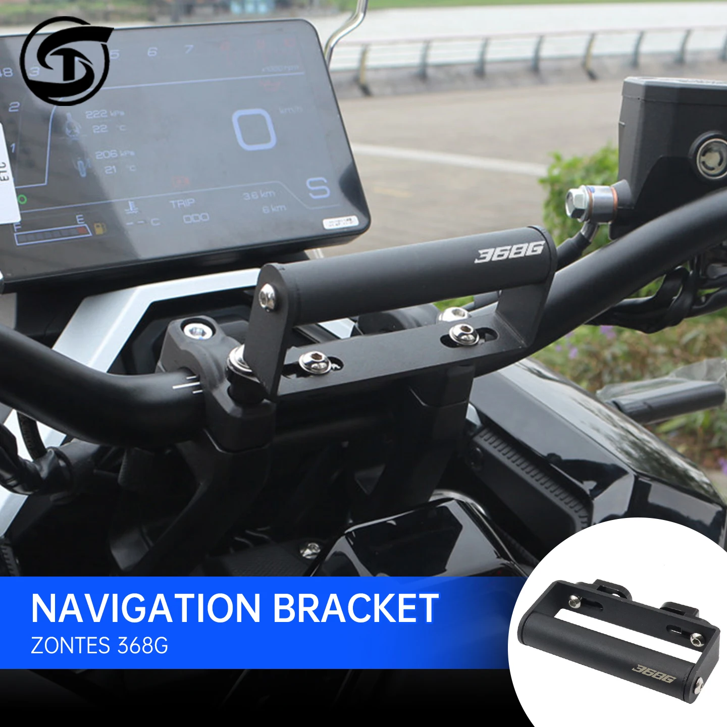 

Suitable for ZONTES 368G 703F 368G motorcycle accessories 24-26 navigation bracket mobile phone bracket modification accessories