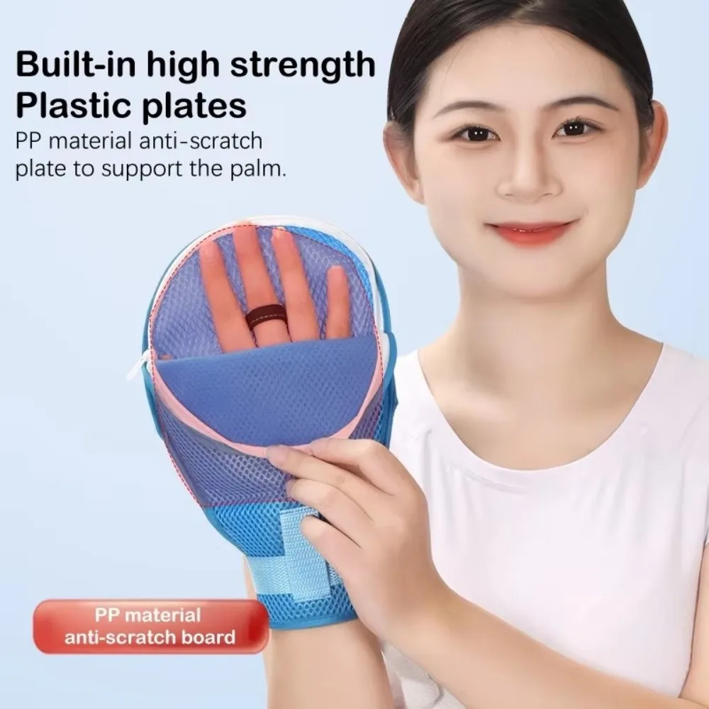 تنفس المضادة للخدش قفازات قابل للتعديل انفصال ضبط النفس قفاز سلامة المريض الربط حزام قفازات التحكم اليدوي #3