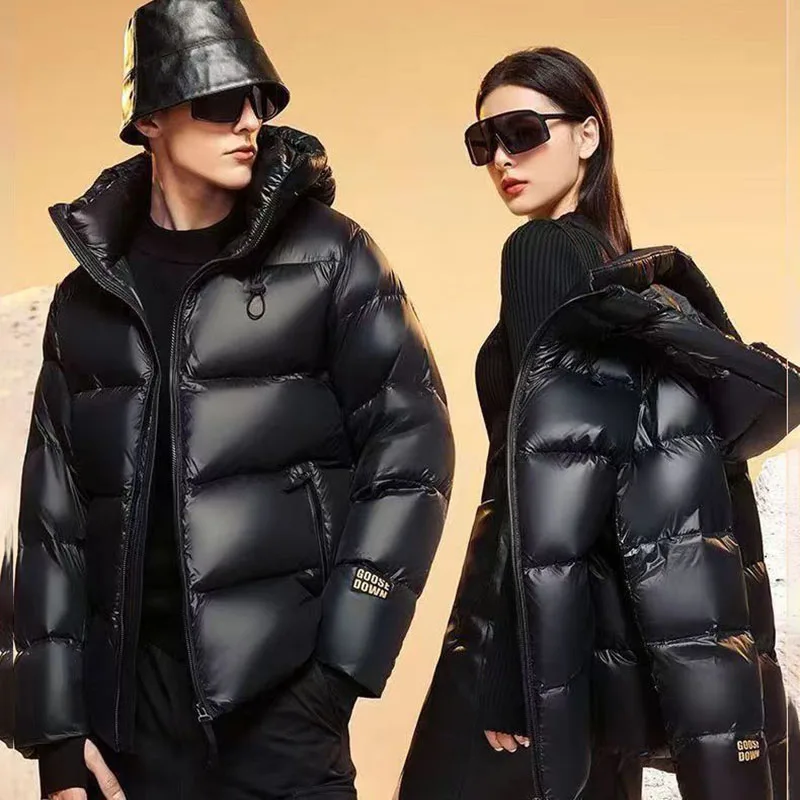 New Couple's Down Cotton Jacket Women's Winter, Korean Loose, Fashion, Thicke Warm Padded Jacket, Hooded Parker Outerwear Unisex
