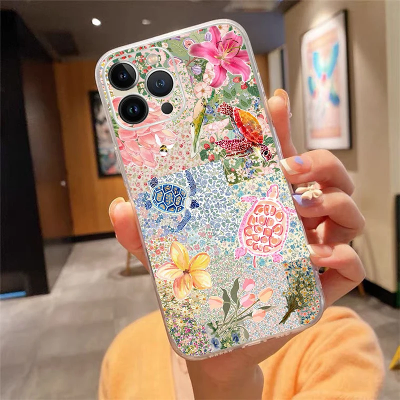 

Sea Creatures Jellyfish Phone Case For iphone 17 Pro Max Air 16 15 14 13 Pro Max 15 16 Pro 15Plus