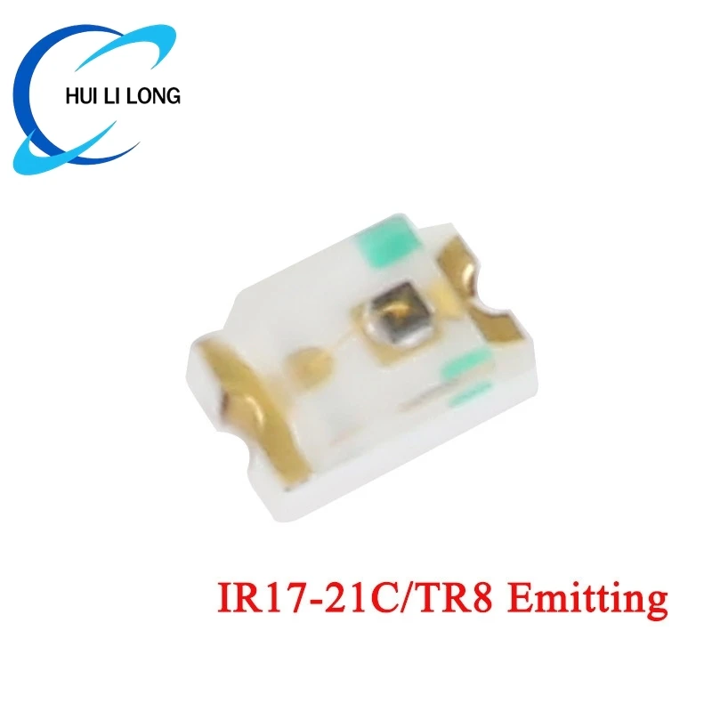 10pcs 0805 940nm PT17-21C/L41/TR8 IR17-21C/TR8 SMD IR Receiving Head Receiver Tube Infrared Emitting Transmitting Diode Sensor