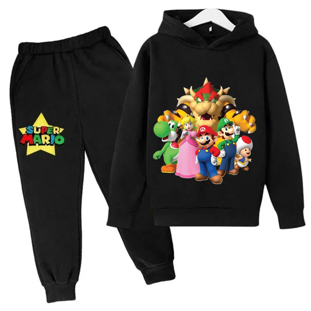 

Super Mario 2024 New Cartoon Game Peripheral Cotton Printed Casual Hooded Fashionable Sweatshirts For Men And Women Hot Sale