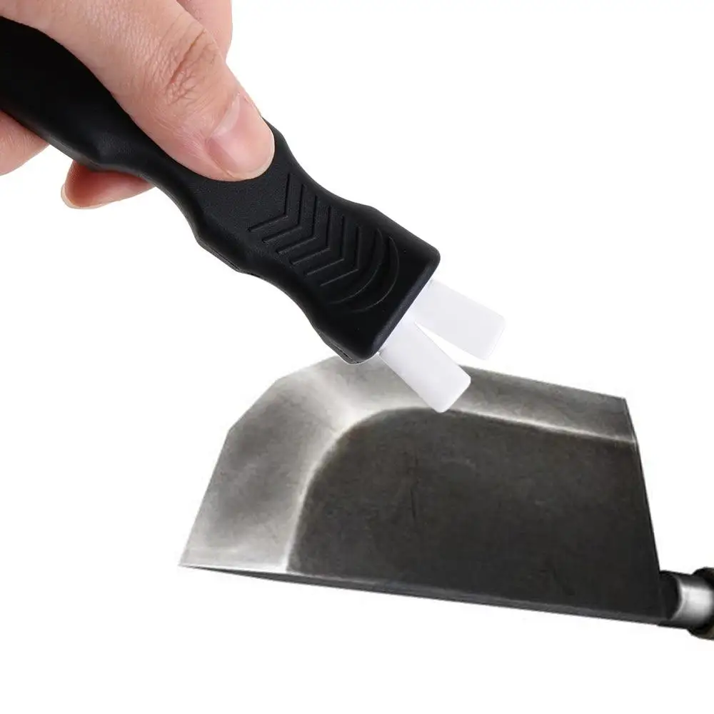 高速アイススケート削りポータブルシャープアイスホッケー靴削り取り外し可能なライト白砂岩削りフィギュアスケート