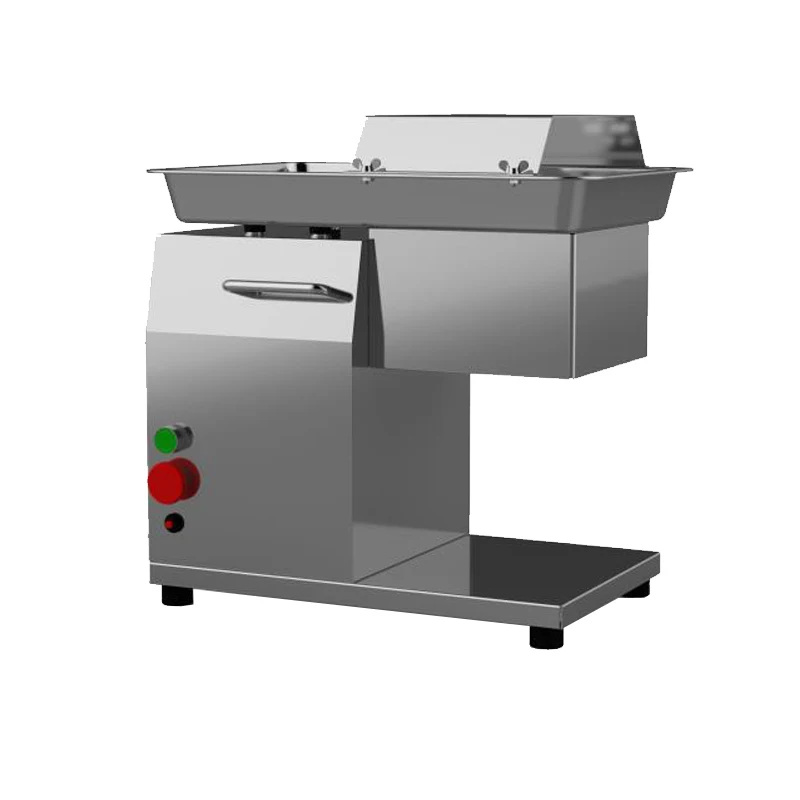 Professional Automatic Fresh Chicken Beef Meat Slicer Cutter Machine 80KG/h 850W Food Processing Machine