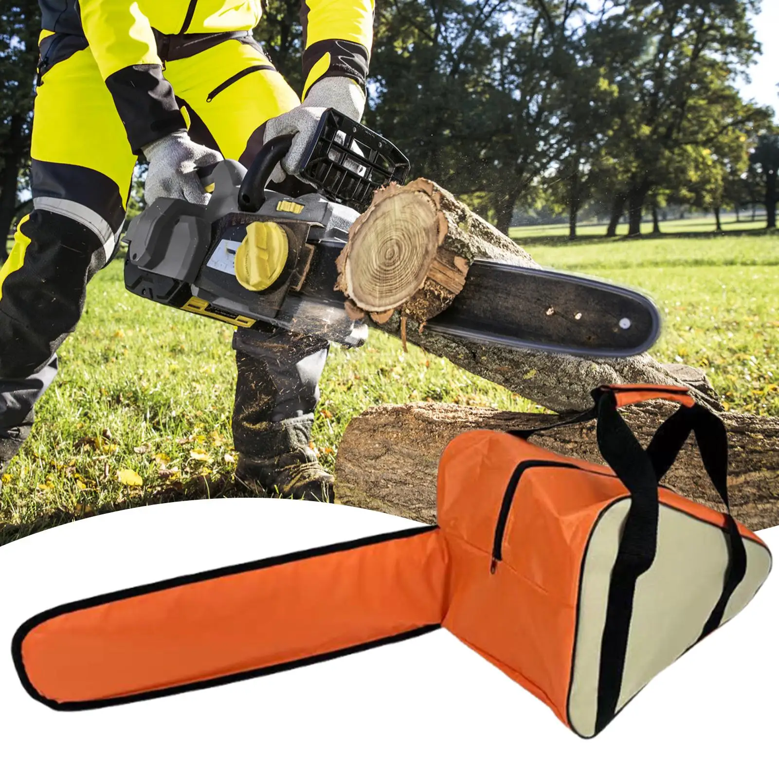 

Chainsaw Bag Chainsaw Accessories Storage Case with Handle Spacious Electric Tool Carrier Chain Saw Holder for Home Pruning