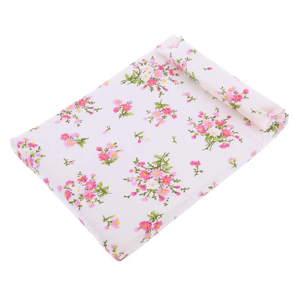 1:12 Puppenhaus Miniatur Metall Europäische Retro Doppelmöbel Weiß