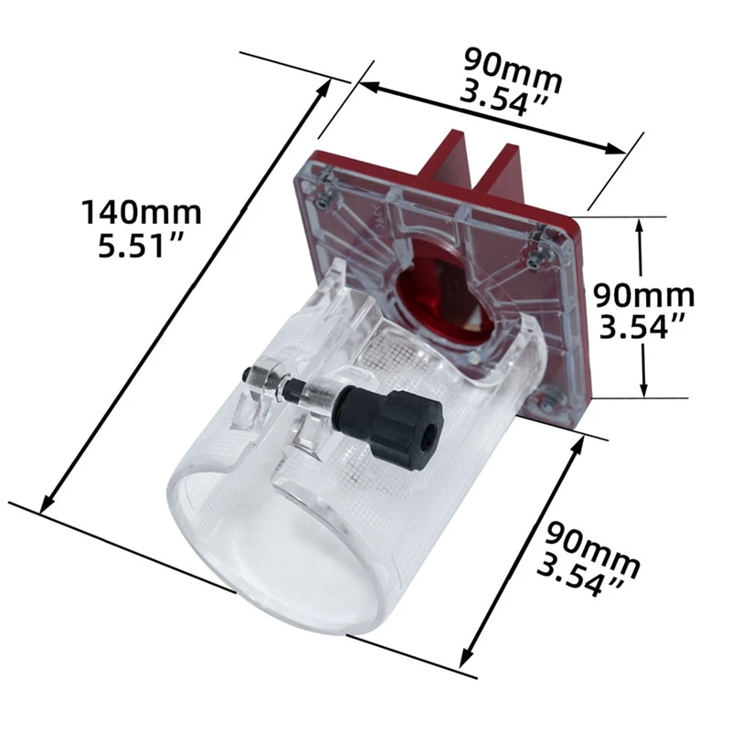 Support fendu rapide pour tondeuse électrique, fraisage du bois, machine de gravure, rainurage, travail de calcul, 65mm, 2 en 1