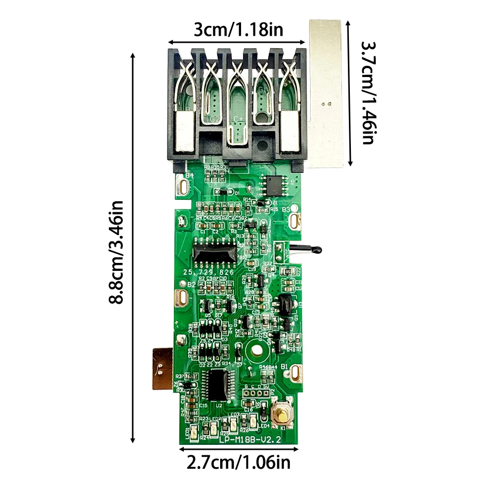 10* 21700 Li-ion Battery PCBA Charging Protection Board For Milwaukee for M18 18V 20V 8Ah Lithium Battery 5 X 21700