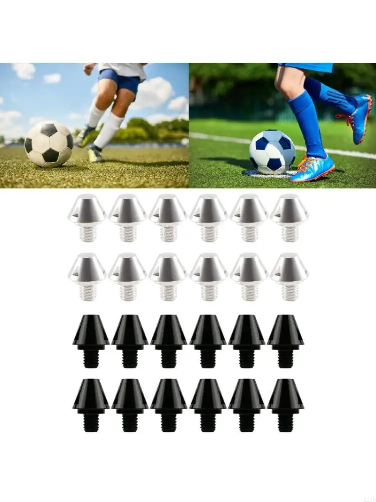 12lots Conical Football Boot Studs Weather Resistant Soccer Cleat Studs for Field Sports and Athletic Shoe Maintenance