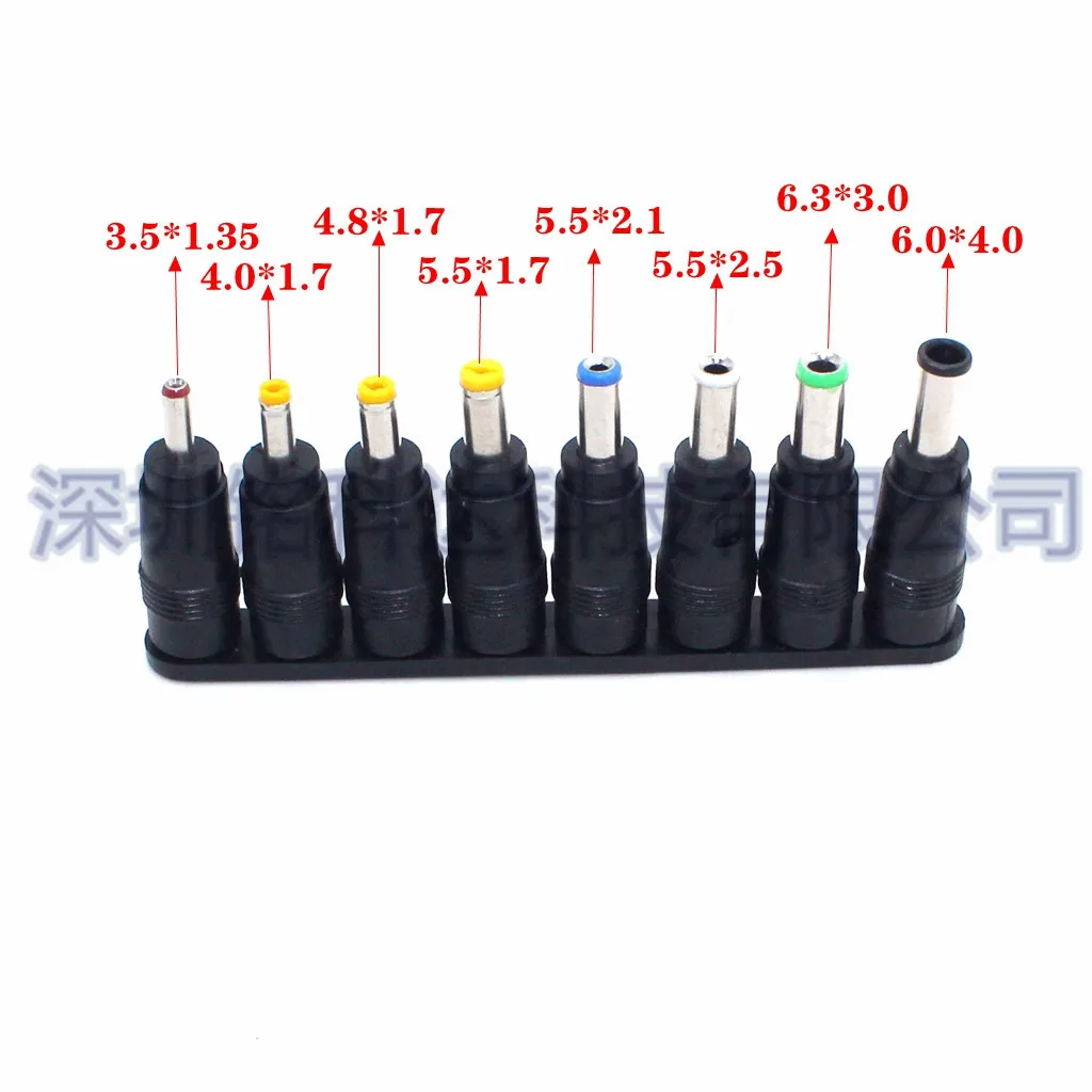 For DC5.5 Round Port Adapter 8 Piece Set Laptop Power Repair Plug Universal Adapter Adapter