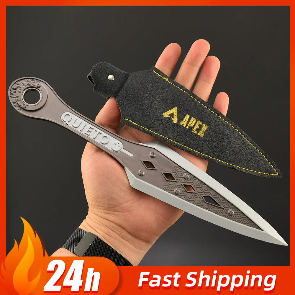 

30cm APEX Wraith Heirloom Weapon Dawn of Hope Kunai Rotatable Metal Model Training Knives Collectible Desk Ornament Sword Gift