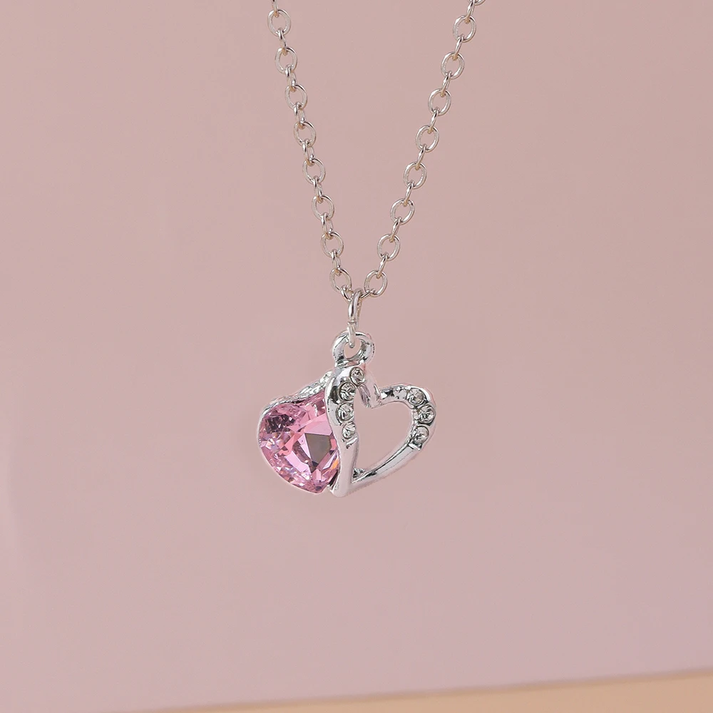 Aihua Y2K Silber Farbe Kristall Blume Katze Bär Schmetterling Bowknot Halskette für Frauen Mädchen Zarte Halskette Schmuck Geschenke – Detail 9