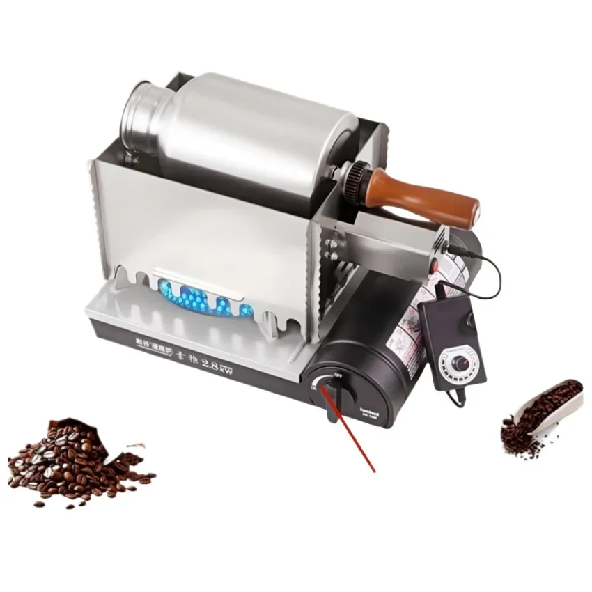 Pequena gás americano café italiano máquina de torrefação de grãos de café durável torrador de grãos de café para uso doméstico
