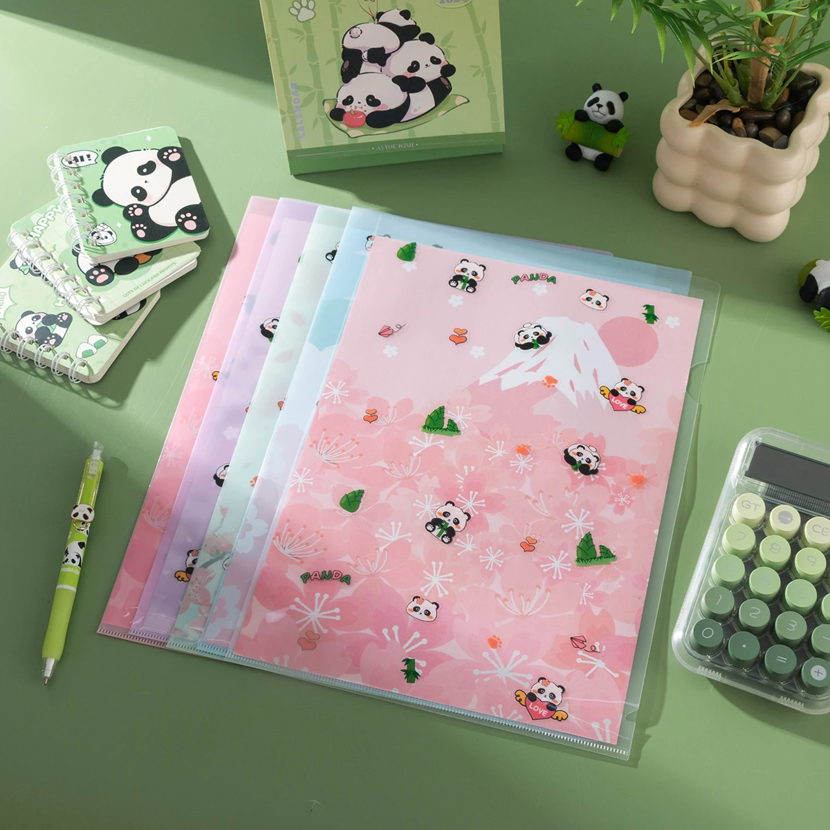 

L-Shaped Folder Thickened Single-Page Folder A4 File Bag Colorful Transparent Test Paper Storage Office Document Folder