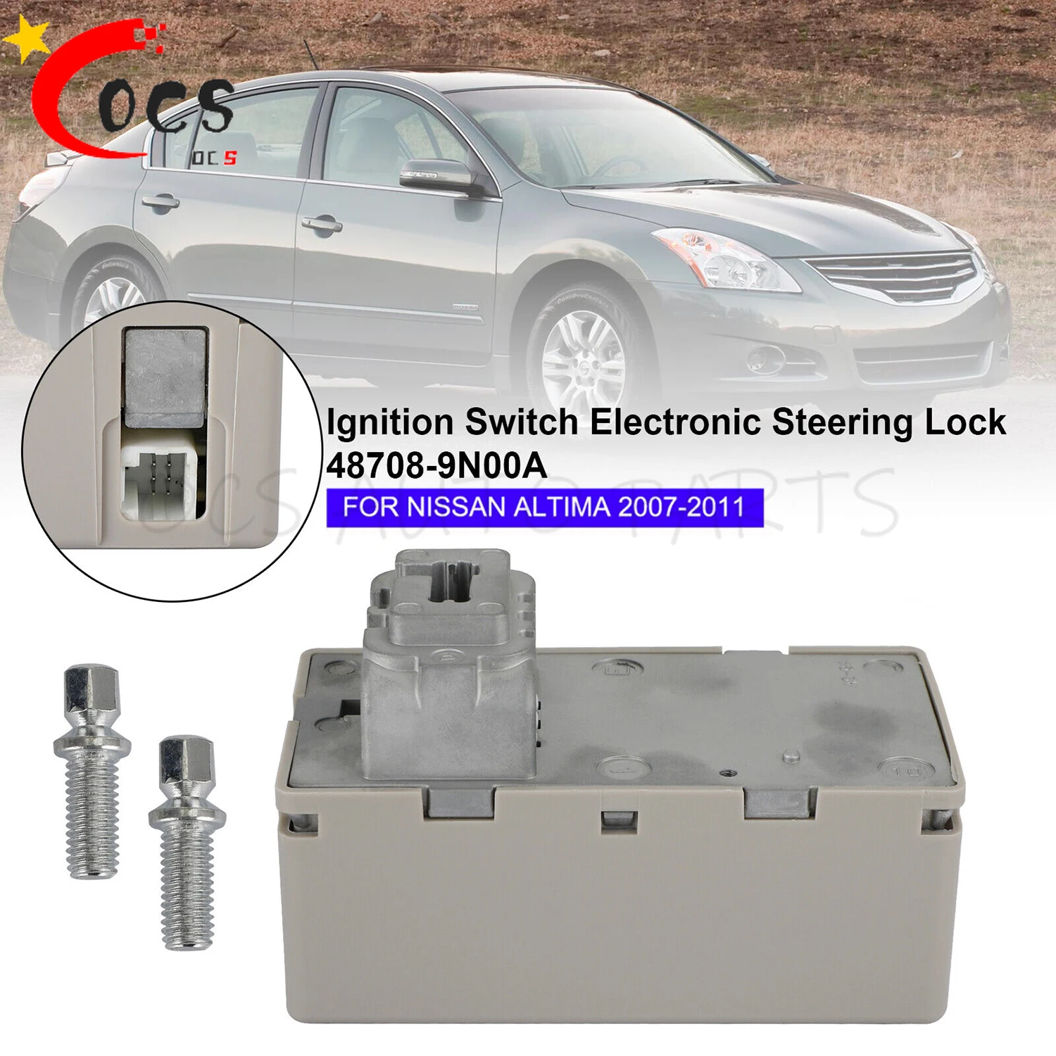 1pc 48708-9N00A 48700-9N00B Ignition Switch Electronic Steering Lock For Nissan Altima 2007-2011 With 3 Months Warranty