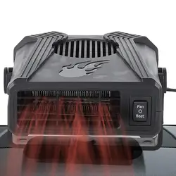 Portable Car Heater 12V Heater Fan 150W Portable Fast Heating Auto Car Heater Defroster Plug-In Windshield Defogger Rotary