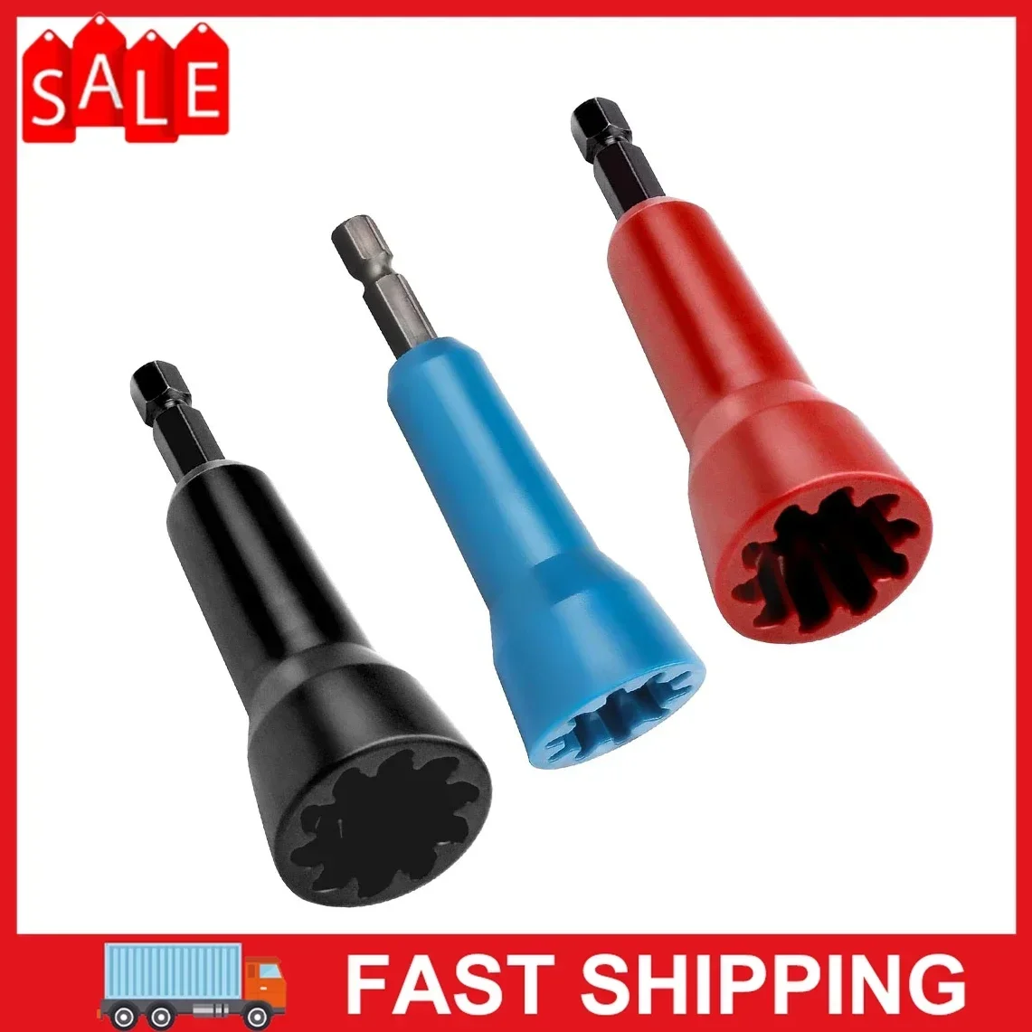 

Wire Twister 1/4Inch Hex Shank Spin Twisting Wire Connector Sockets Electrician Wire Twisting Tools Quickly Twister Hand Tools