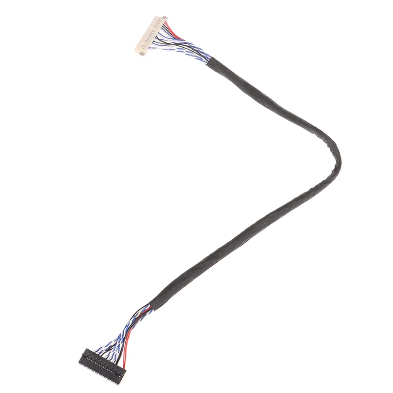 Universal 20Pin DF19-20-D8 1ch Signal 8 Bit LCD Screen Driver Board Line LVDS Screen Cable 1mm Pin Pitch 250mm