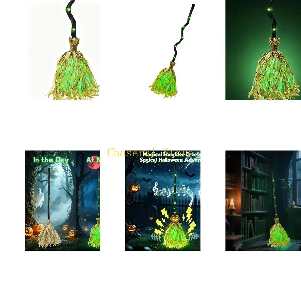 E7CE Playful Witch Display Toy for Seasonal Decor and Event Styling