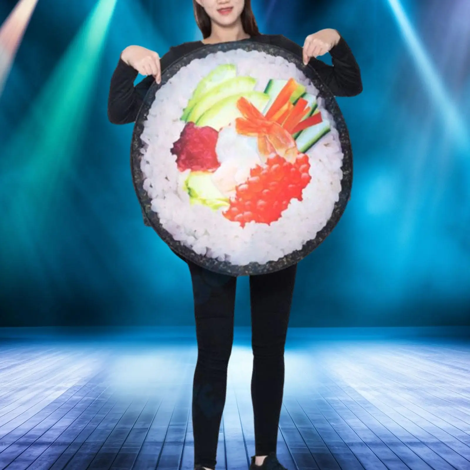 Sushi Roll Costume di Halloween Arredamento confortevole Cosplay leggero per vestire le vacanze Teatro Forniture per feste sul palco Ruoli Gioca