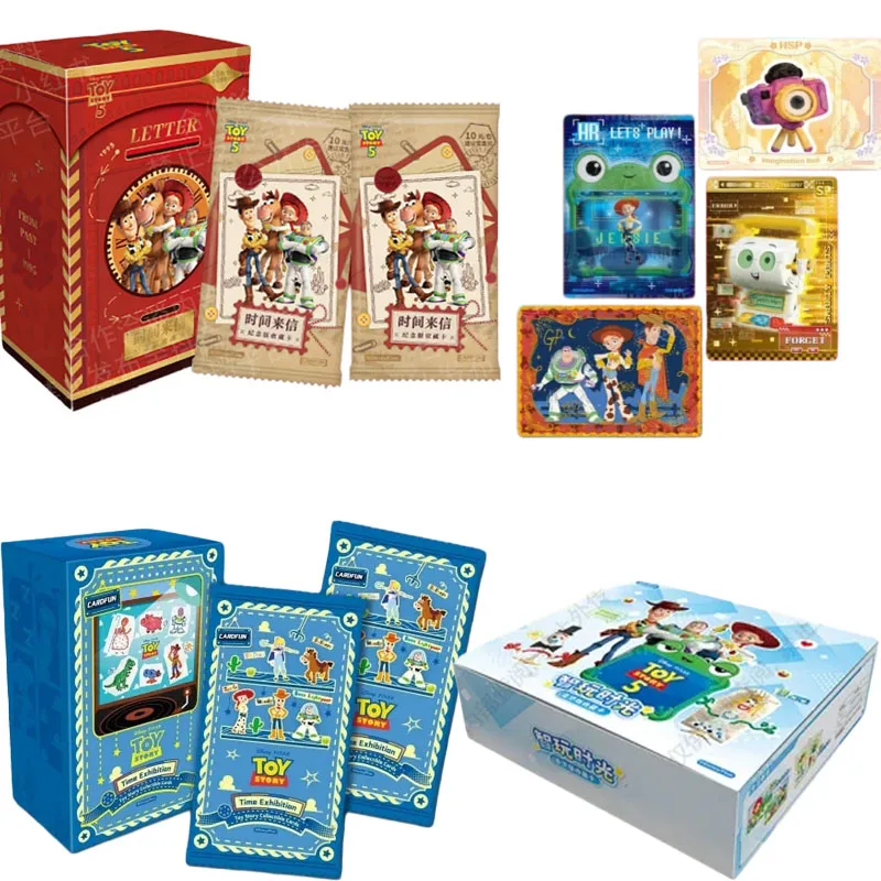 

Genuine Disney Toy Story 5 Time Letter Collectible Card Anime Movie Trading Card Box Limited Glitter Card Hobby Collection Gift