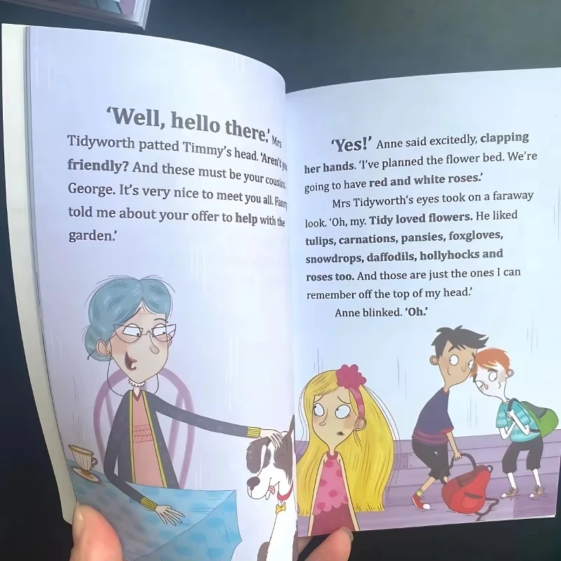 15 Buku Koleksi Cerita Pendek Petualangan Lima Orang Terkenal Buku Komik Buku Bacaan Anak Versi Bahasa Inggris Set Kotak Hadiah