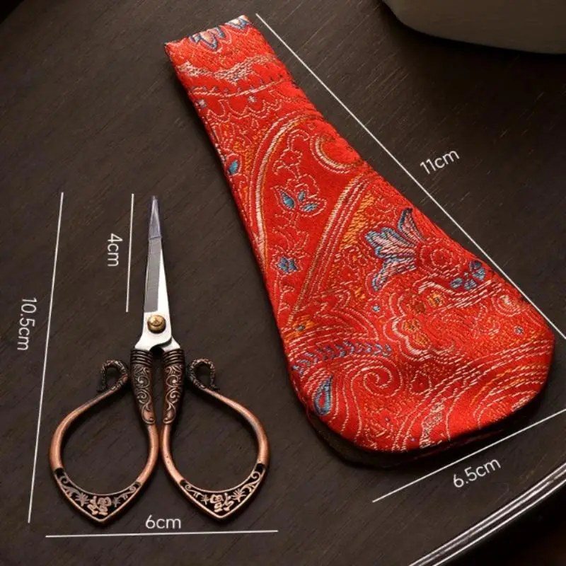 Haspe Stil V Form PU Leder Schere Schutz Tasche Nagel Trim Abdeckung Fall Für Maniküre Pediküre Werkzeuge