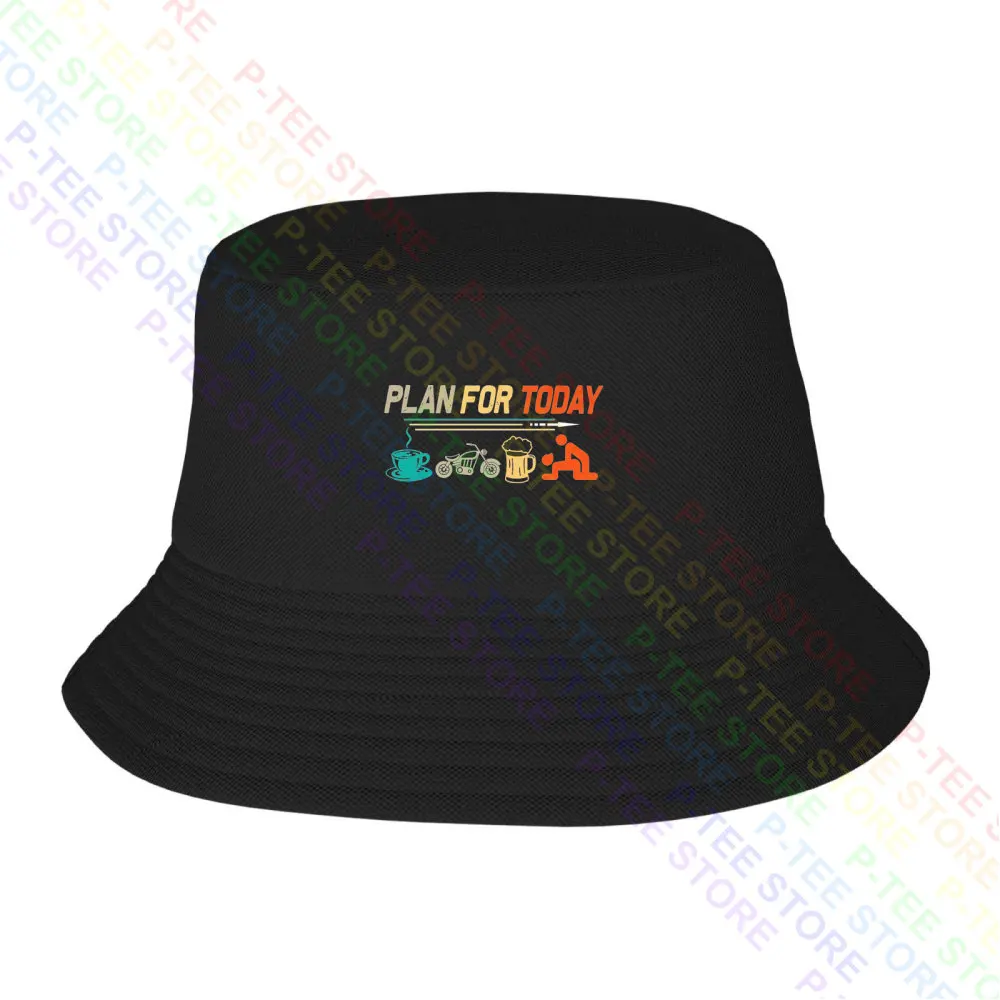 

Retro Plan For Today Vintage Motorcycles Baseball Cap Snapback Caps Knitted Bucket Hat