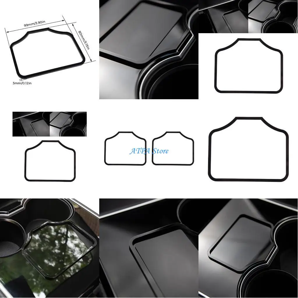 

U13C Car Engine Start Card Position Trim Frame Holder Fixer- Limiting Sticker Decoration For Accessories