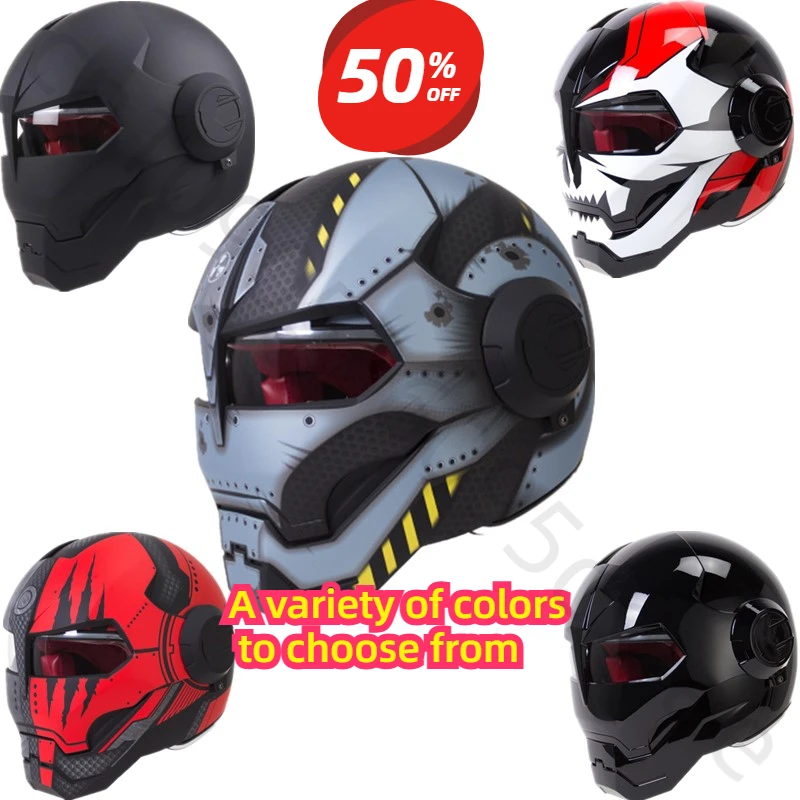 Motorcycle Helmet Biker Full Face Moto Helmets Wear-Resistant Supplies Breathable Head Protection Anti-Fall Motocross Kask M-XL