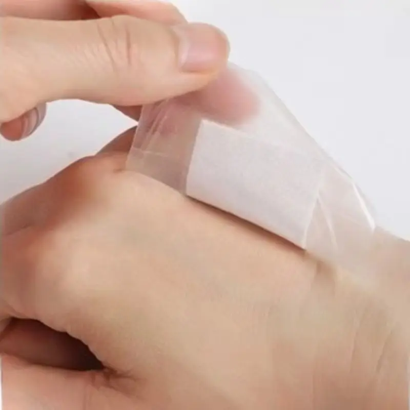 10 قطعة/المجموعة 10*10 سنتيمتر تضميد الجروح التصحيح شفافة الفرقة المعونة مقاوم للماء لاصق الضمادات الإسعافات الأولية اللدائن شرائط