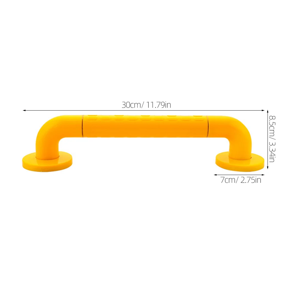 الأصفر سلامة انتزاع بار الفولاذ المقاوم للصدأ عززت عدم الانزلاق سطح 300Lb قدرة للحمام دش حوض الوصول اليد السكك الحديدية